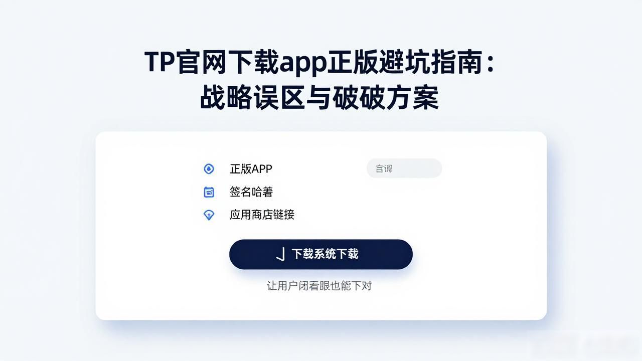 TP官网下载app正版避坑指南：战略误区与破解方案