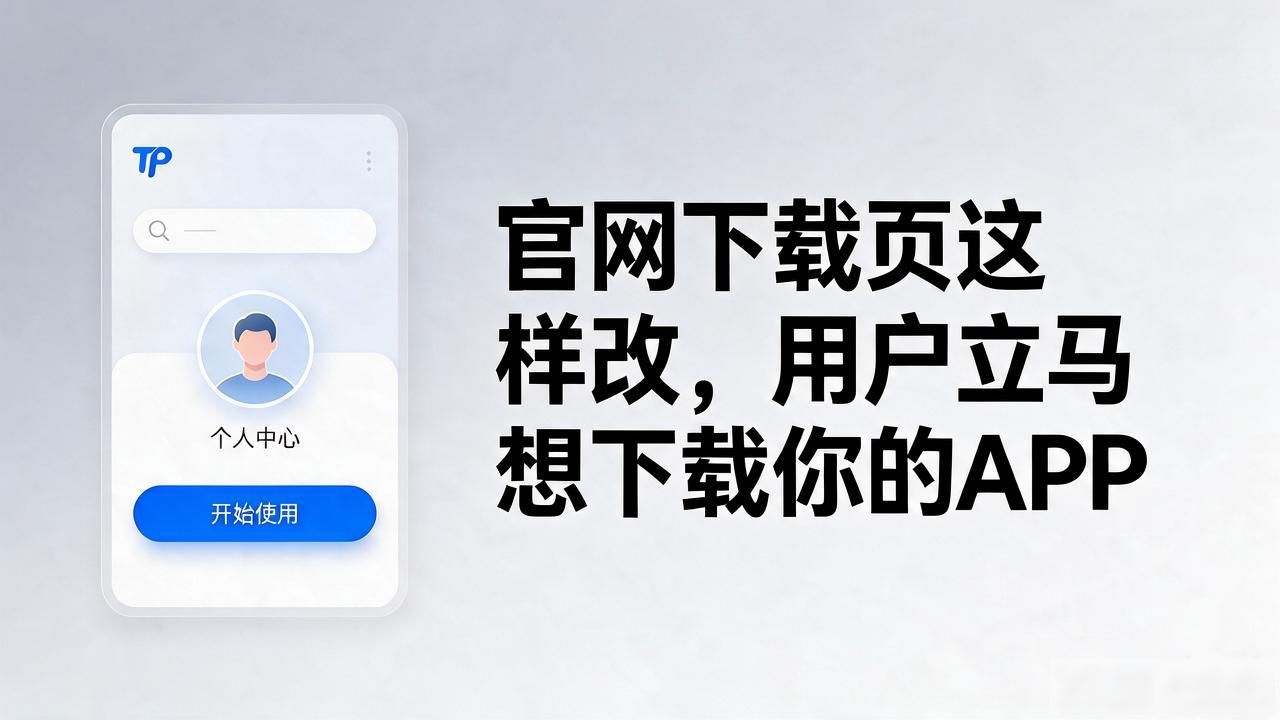 提升APP下载转化率_如何在TP官网下载app正版中开展亮点推广?_官网下载页优化