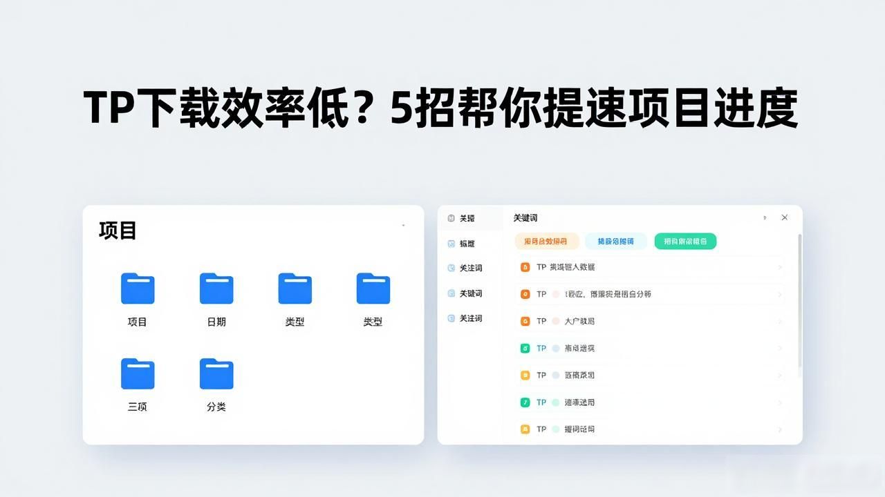 项目管理工具下载速度优化_TP平台下载效率提升技巧_如何在TP官方网址下载中提高项目效率