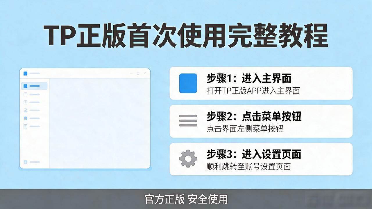 TP官方正版安装后怎么用？首次使用完整教程