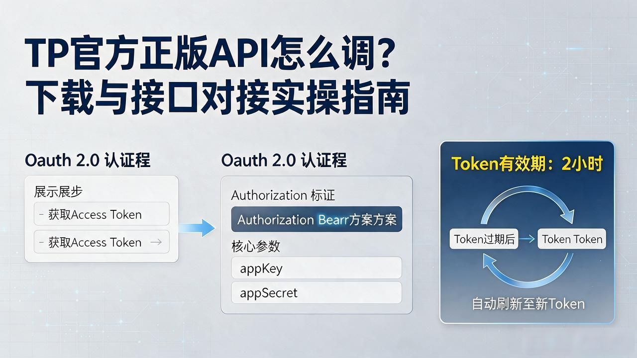 TP官方正版API怎么调？下载与接口对接实操指南