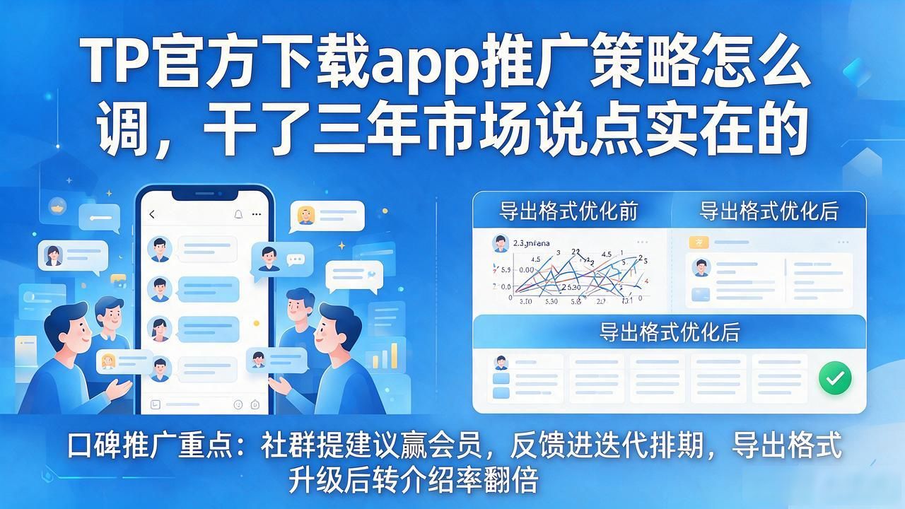 TP官方下载app推广策略怎么调，干了三年市场说点实在的