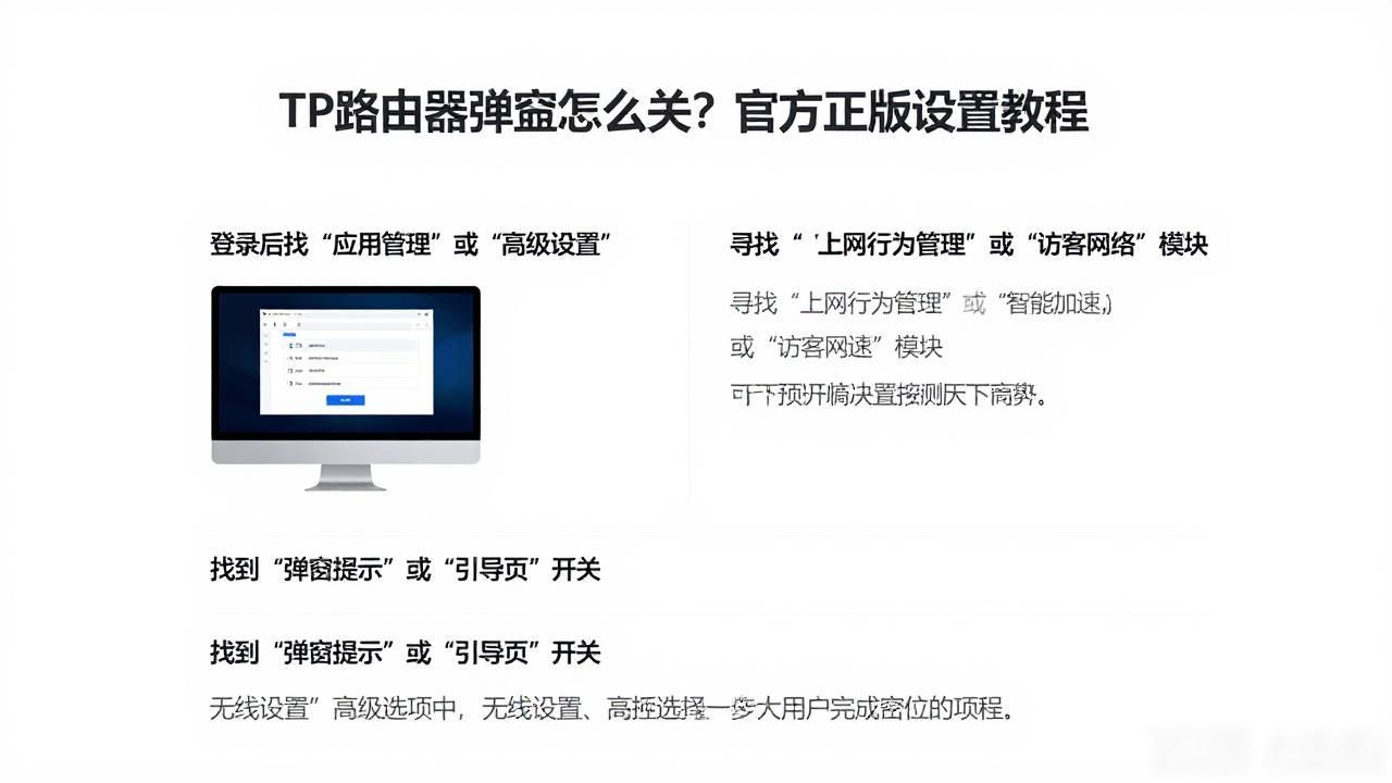 TP路由器弹窗怎么关？官方正版设置教程