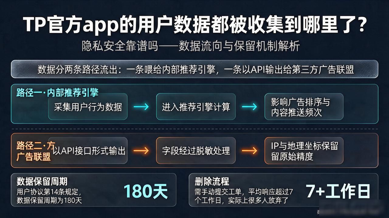 TP官方app的用户数据都被收集到哪里了？隐私安全靠谱吗