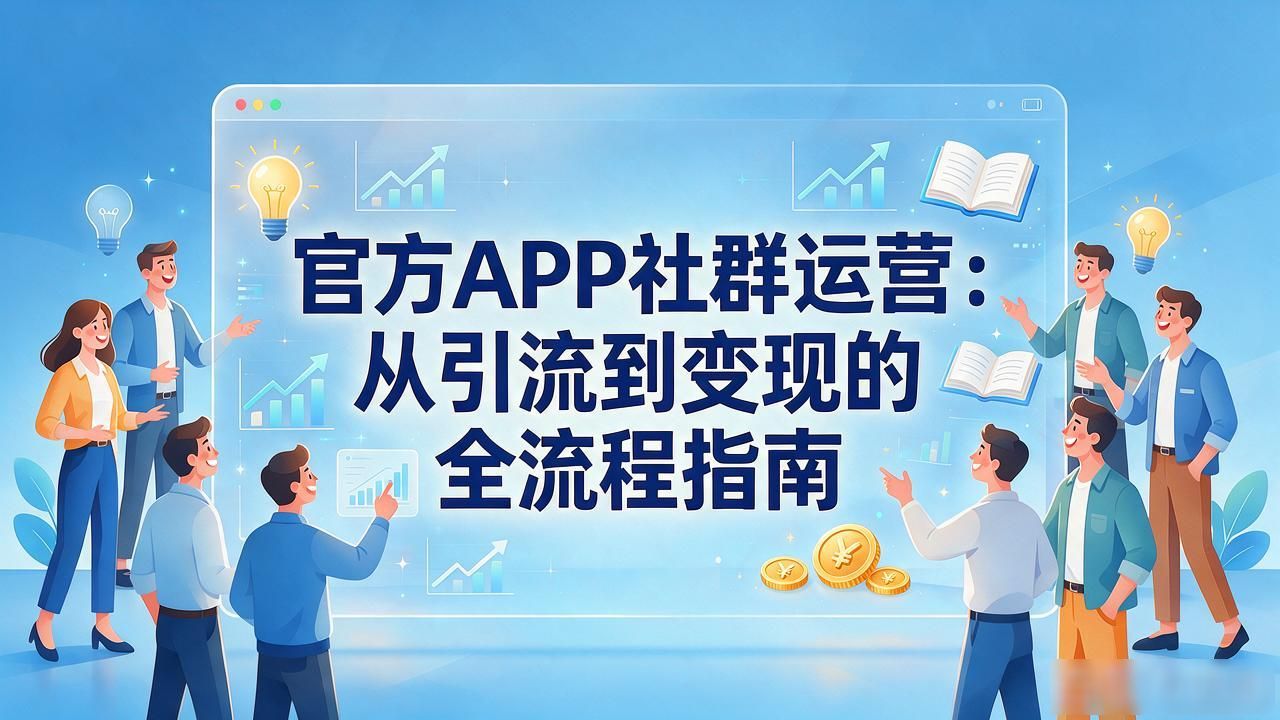 官方APP下如何做社群运营：从引流到变现的全流程指南