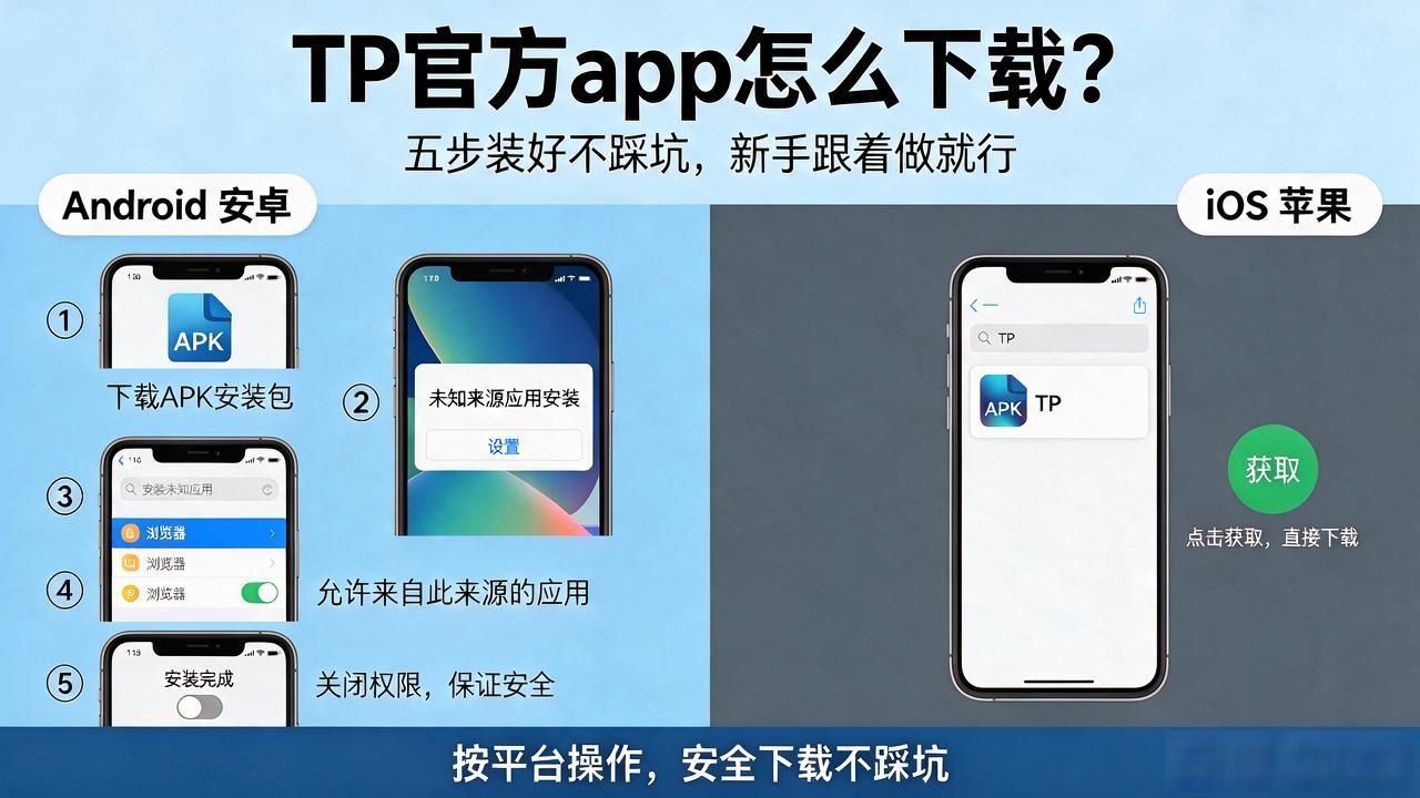 TP官方app怎么下载？五步装好不踩坑，新手跟着做就行