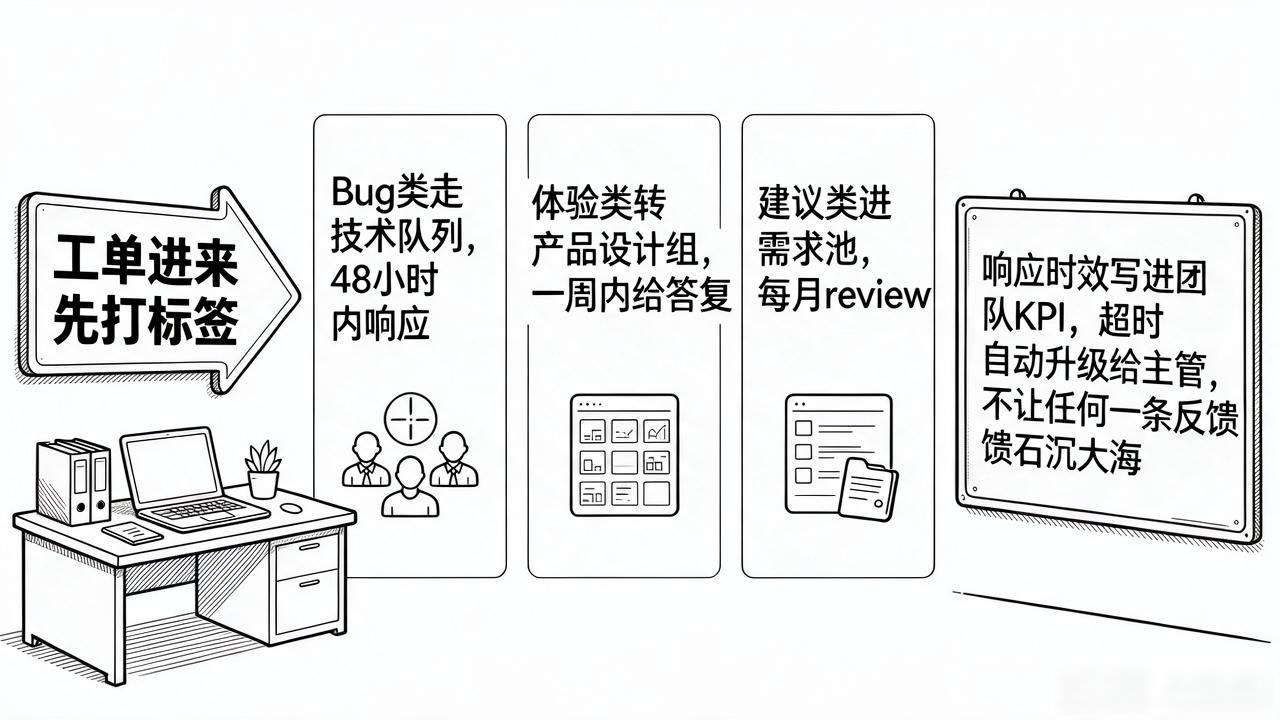 TP官方app的用户反馈实施方案_TP官方app用户反馈闭环_工单系统标签管理
