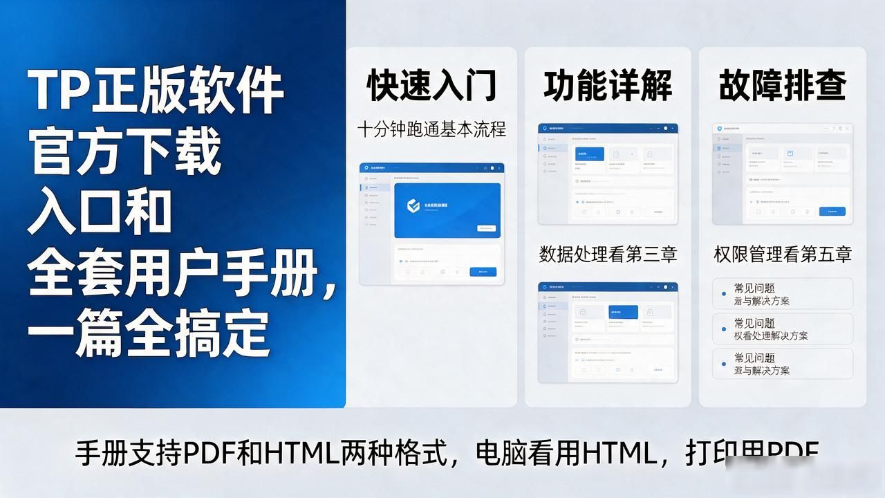 IT运维TP正版软件下载教程_TP用户手册查找与使用技巧_TP官方下载正版软件用户手册大全