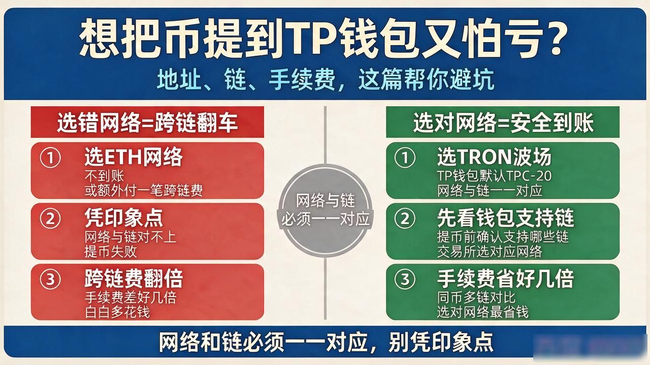 想把币提到TP钱包又怕亏？地址、链、手续费，这篇帮你避坑